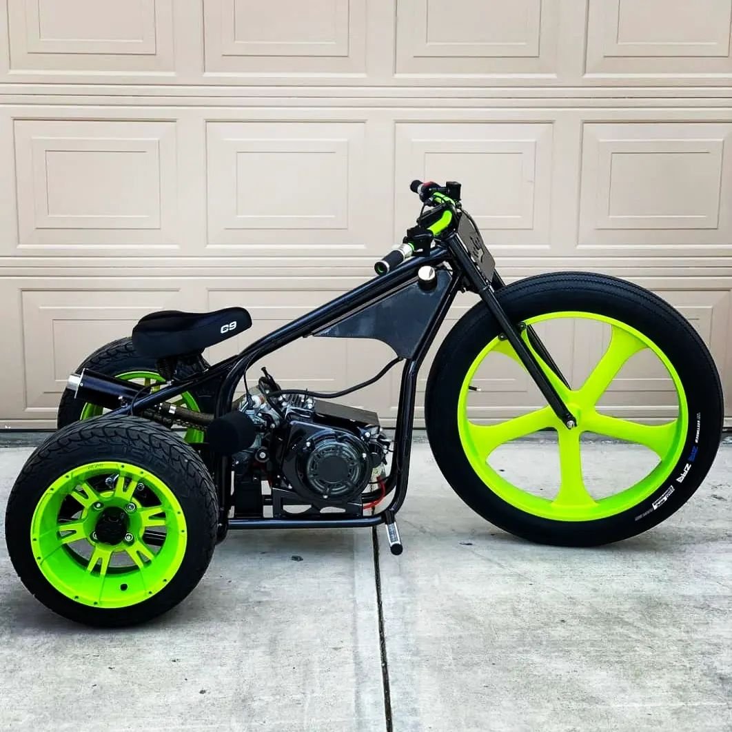 Big Front Wheeler (black/lemon-green) - Image 2